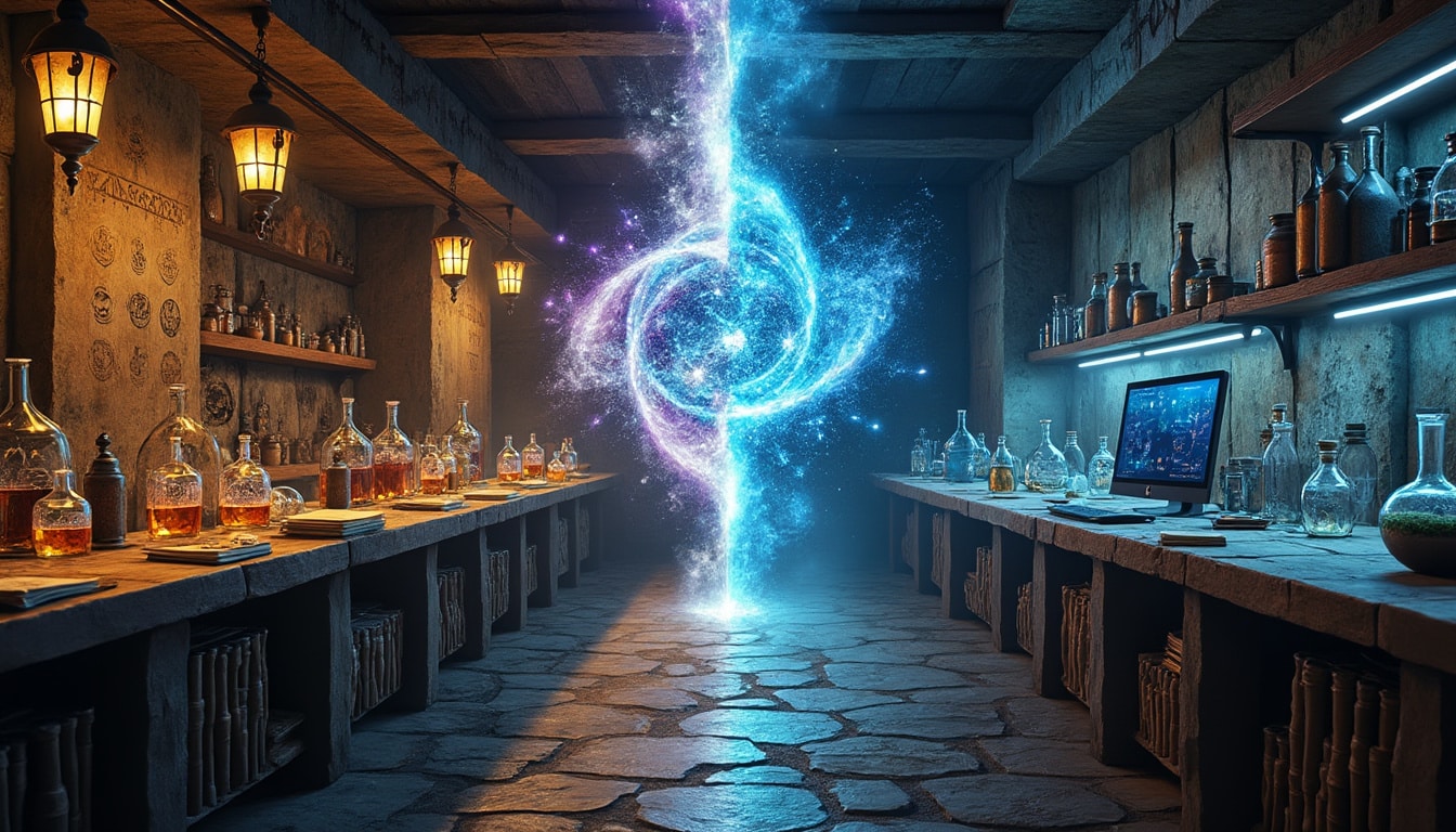 explorez la frontière entre l'alchimie et la chimie, et découvrez comment cette limite a évolué au fil du temps, mêlant mystère et science.