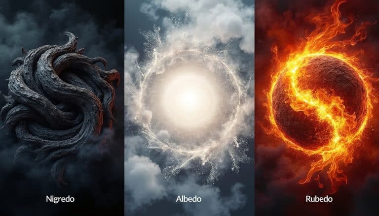Nigredo, albedo, rubedo : les couleurs du processus