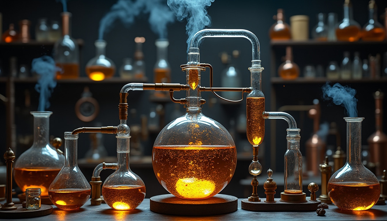 découvrez comment la verrerie de laboratoire, héritière des inventions alchimiques, a transformé les pratiques scientifiques au fil des siècles.